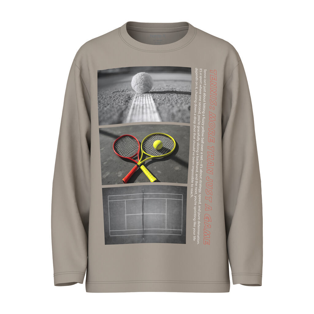 NAME IT Langærmet Bluse Voto Vintage Khaki Tennis