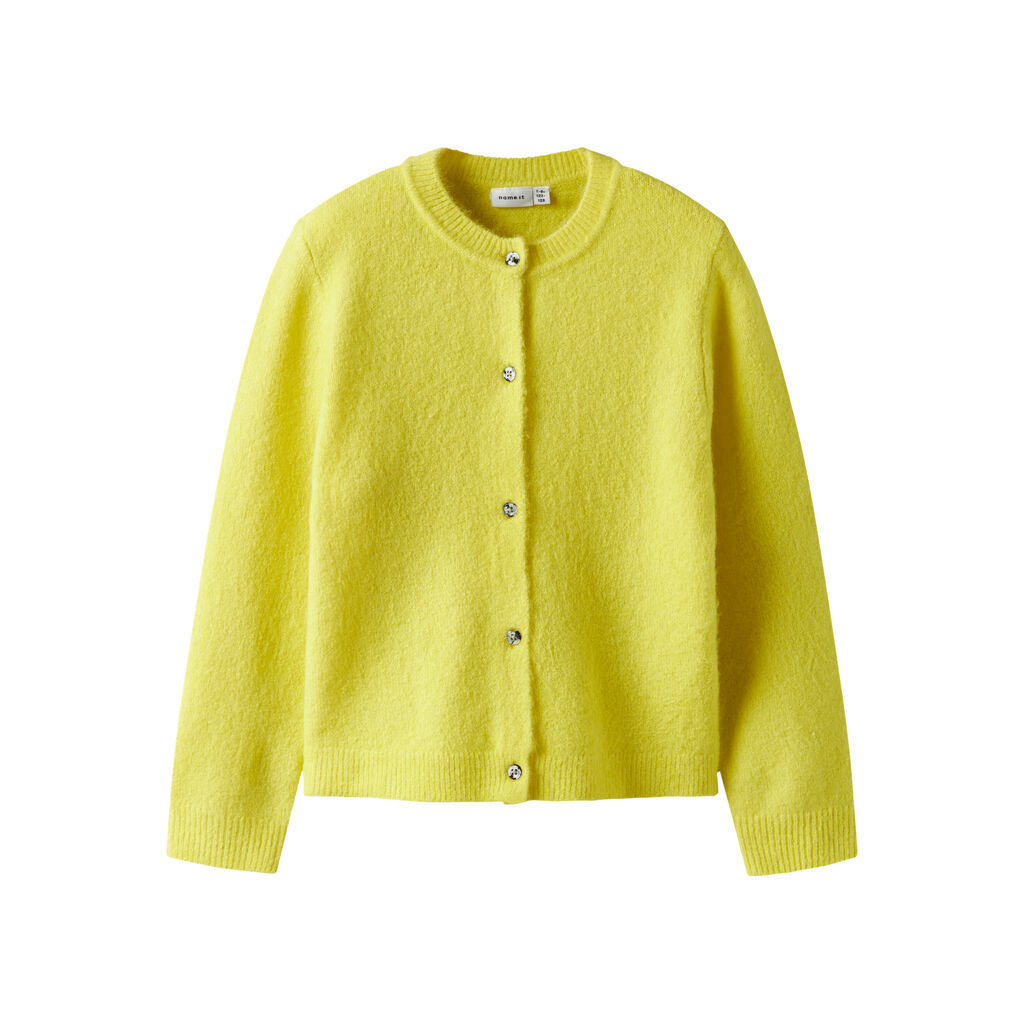 NAME IT Strik Cardigan Tika Yellow Plum