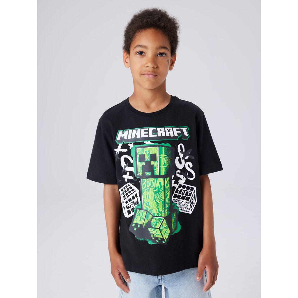 NAME IT Minecraft T-shirt Di Black