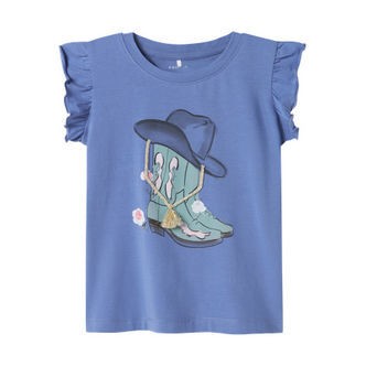 NAME IT T-shirt Hadia Bleached Denim
