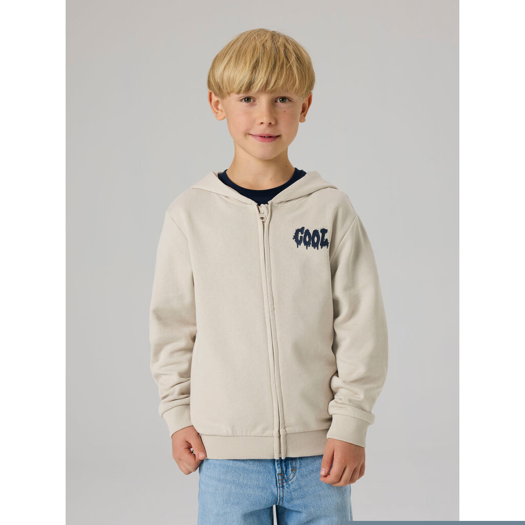 NAME IT Sweat Cardigan Pumice Stone Cool