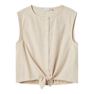 NAME IT Hør Top Falinnen Peyote