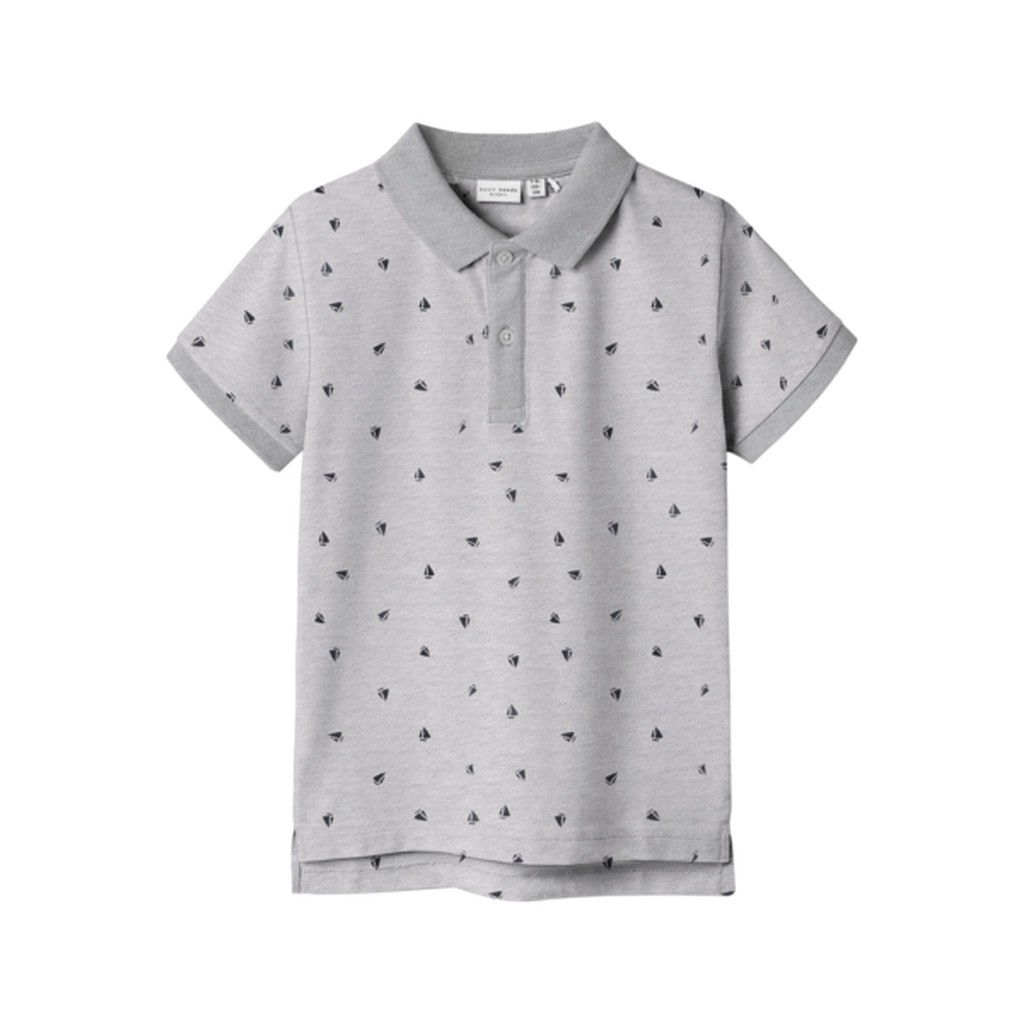 NAME IT Polo T-Shirt Volo Light Grey Melange