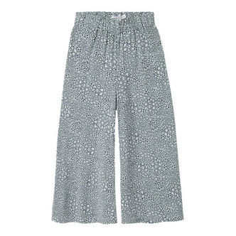 NAME IT Brede Bukser Jilli Aqua Gray Leo