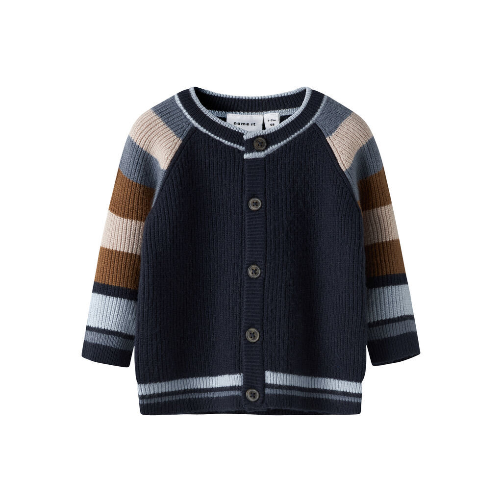 NAME IT Strik Cardigan Sand Navy Blazer