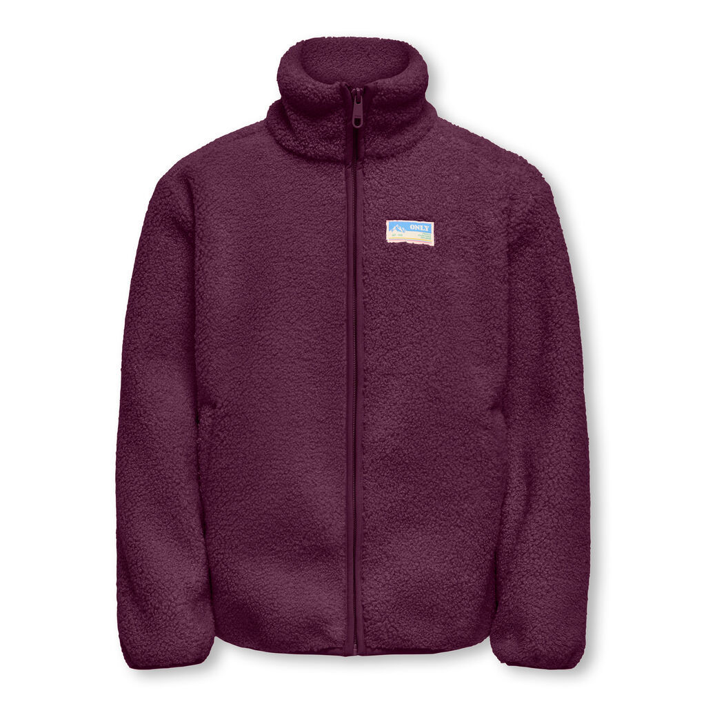 ONLY KIDS Teddy Jakke Eva Mauve Wine