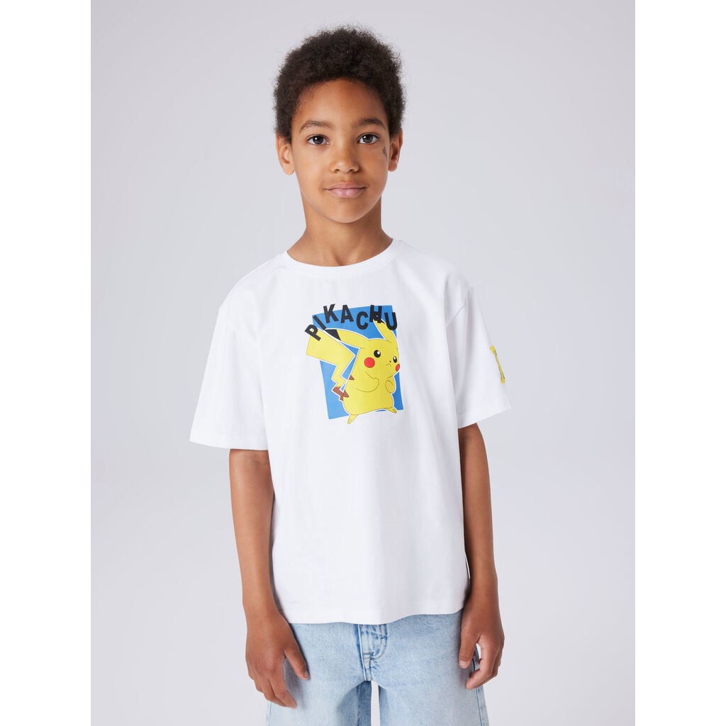 NAME IT Pokemon T-shirt Jeb Bright White