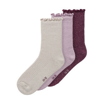 NAME IT 3-Pak Glimmer Strømper Rosie Keepsake Lilac