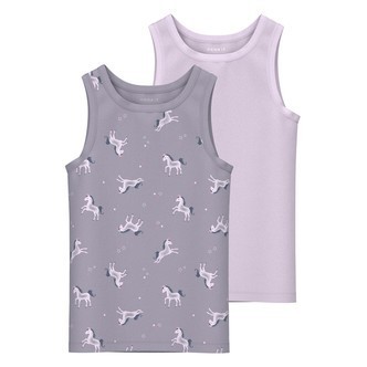 NAME IT 2-Pak Tanktops Unicorn Lavender Aura