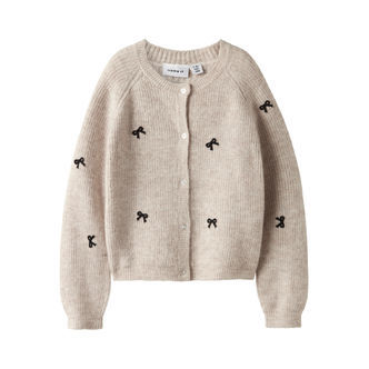 NAME IT Strikket Cardigan Rifey Cement