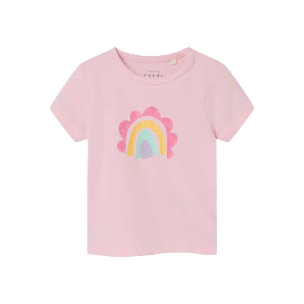 NAME IT T-shirt Vubie Parfait Pink Rainbow