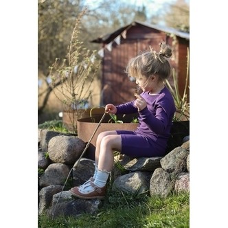 BIRKHOLM Rib Bluse Vindrue Lilla