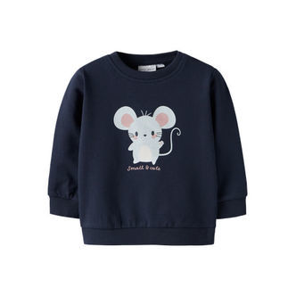 NAME IT Sweatshirt Vrillie Navy Blazer Mouse