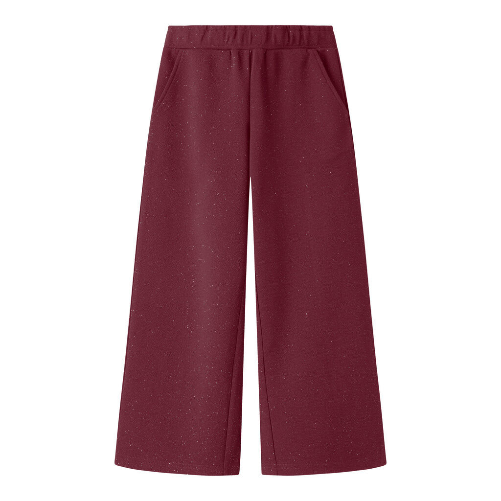 NAME IT Brede Glimmer Bukser Roka Burgundy