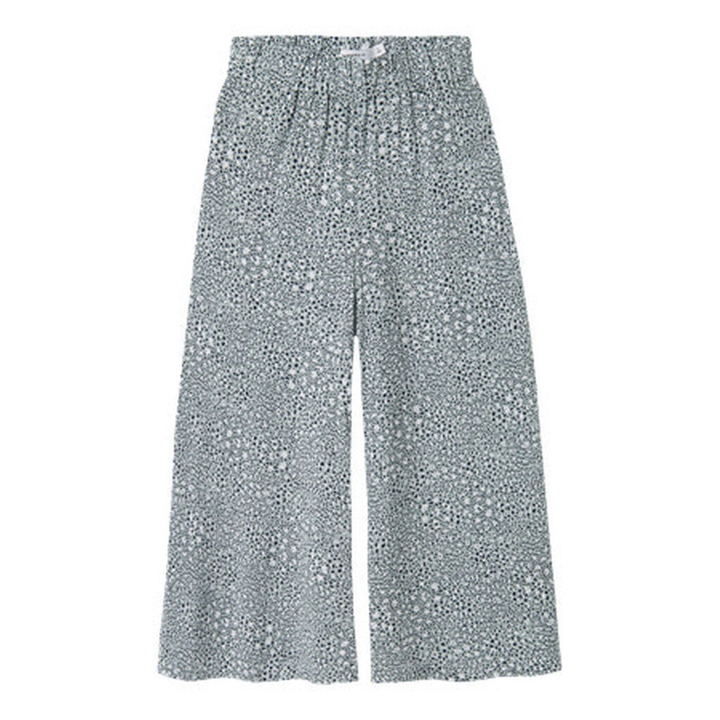 NAME IT Brede Bukser Jilli Aqua Gray Leo