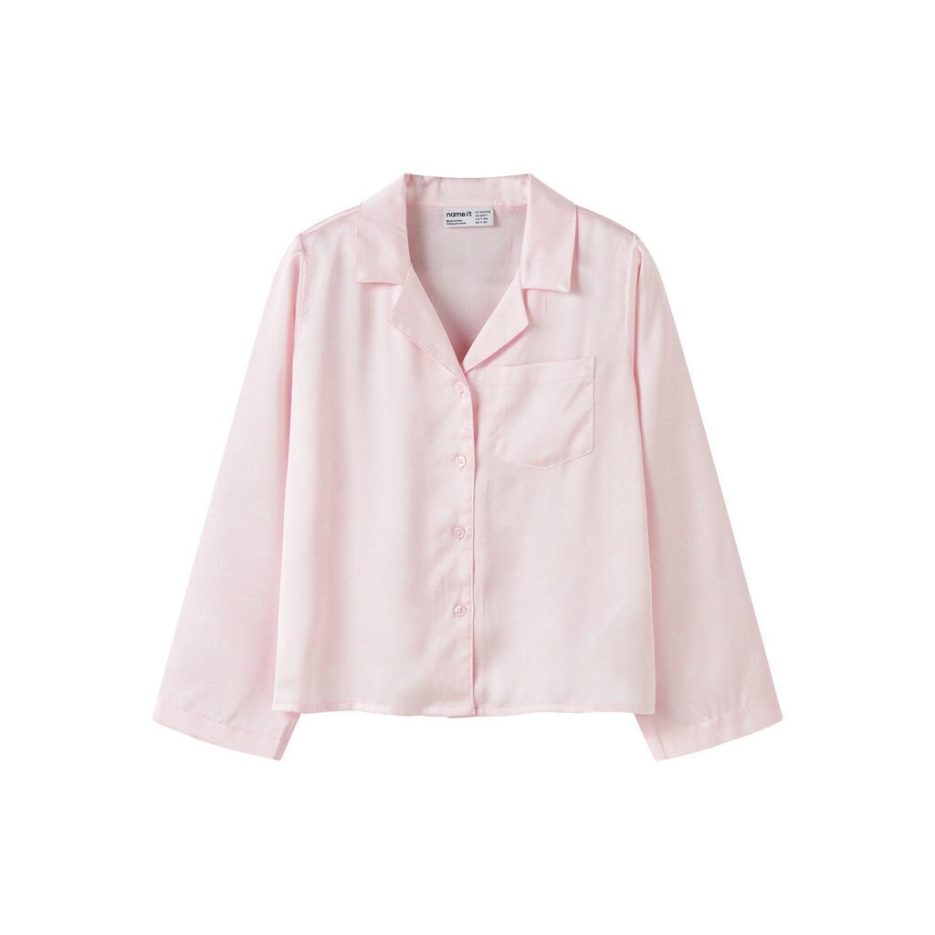 NAME IT Pyjamas Skjorte Ruth Mauve Morn