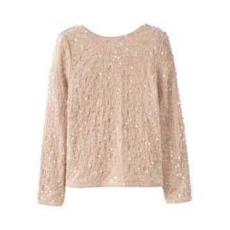 NAME IT Paillet Bluse Rusitta Jet Stream