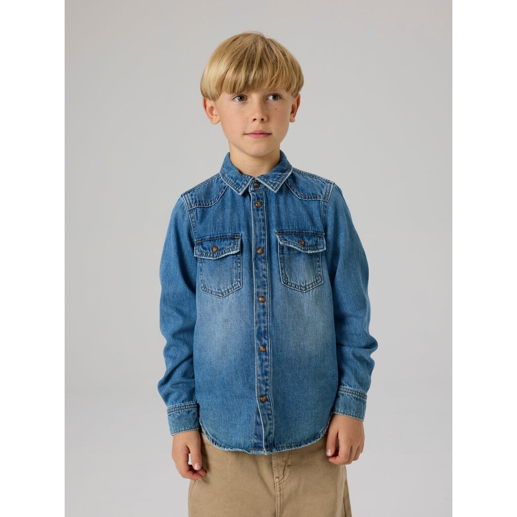 NAME IT Denim Skjorte Kim Medium Blue Denim