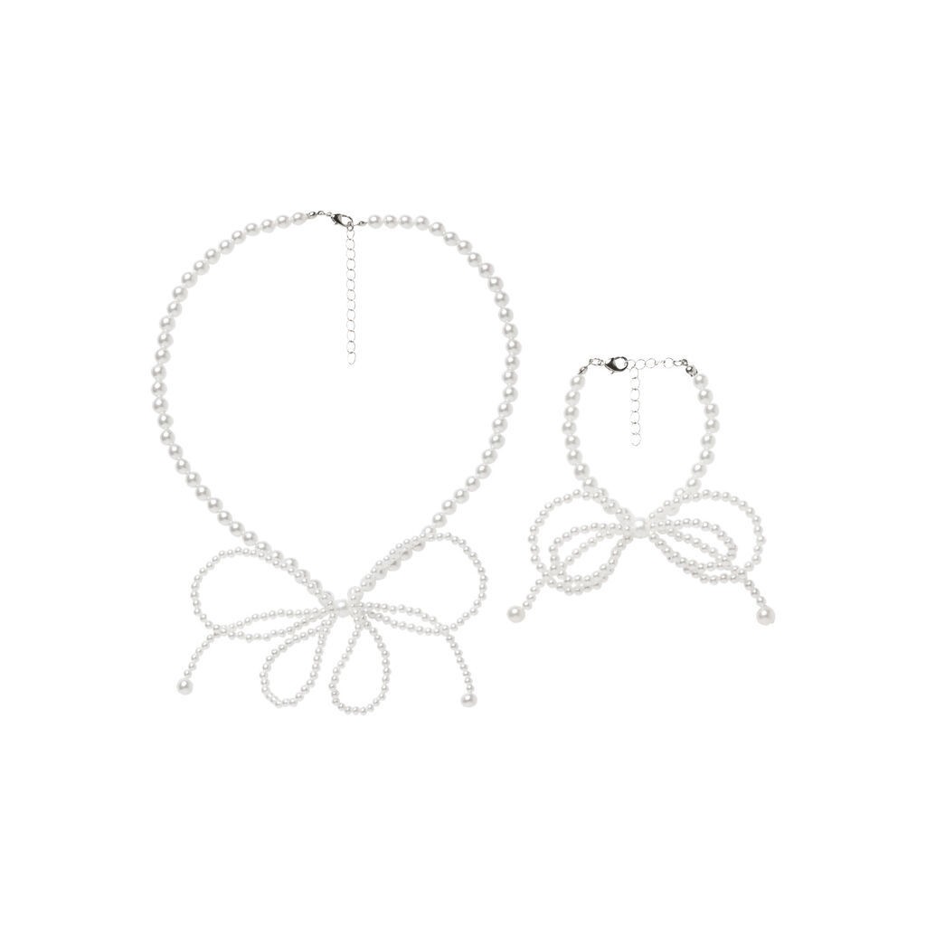 NAME IT Perle Smykkesæt Runa Cloud Dancer