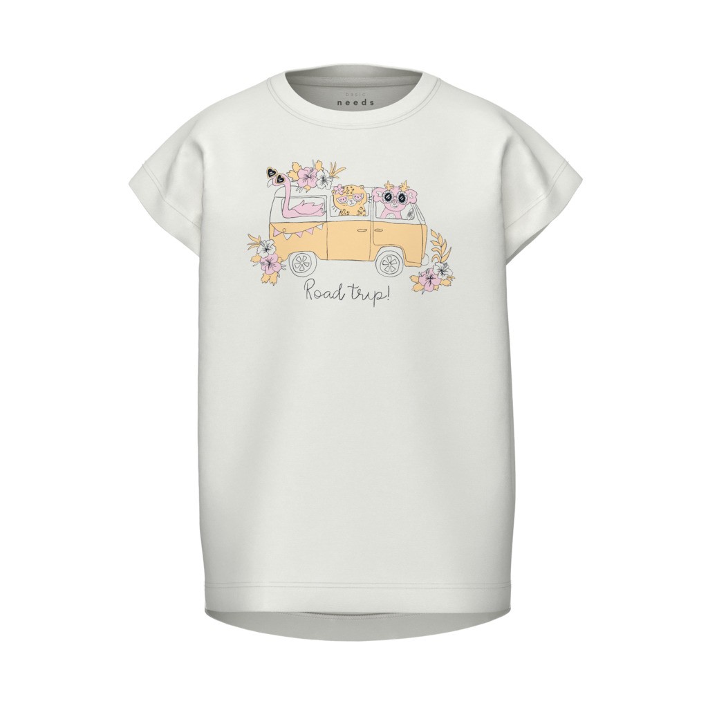 NAME IT T-shirt Violet Bright White