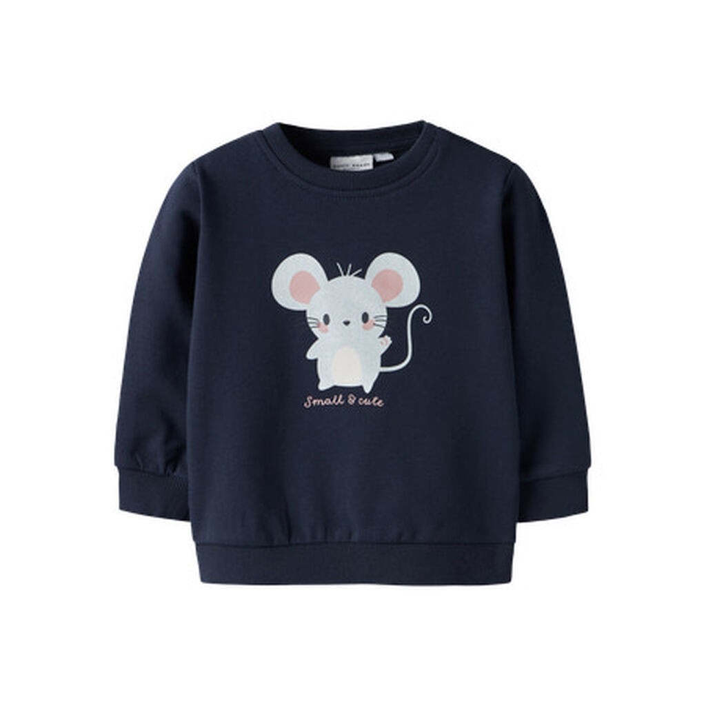 NAME IT Sweatshirt Vrillie Navy Blazer Mouse
