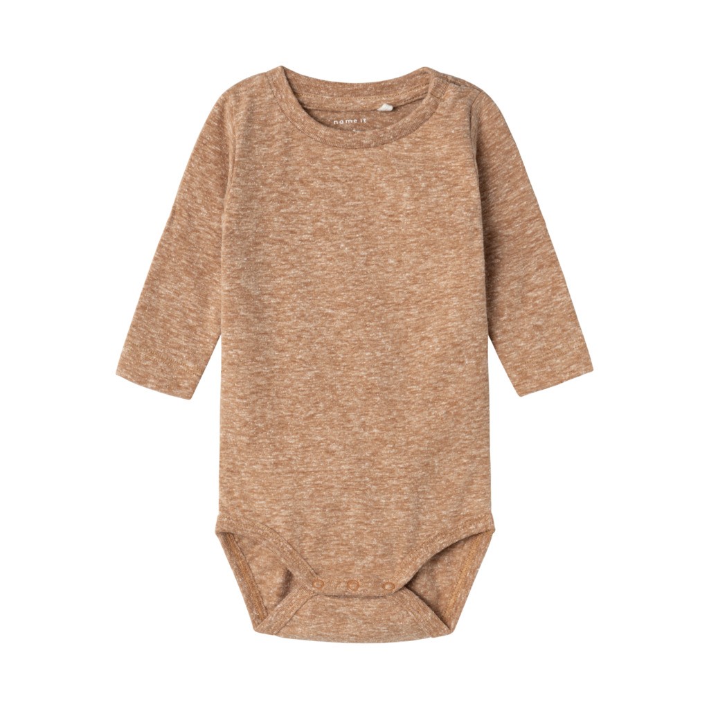 NAME IT Langærmet Body Koby Almond