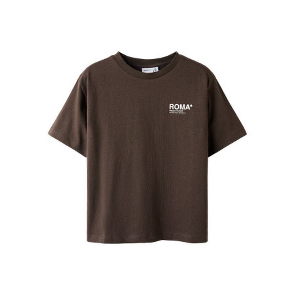 NAME IT T-shirt Felix Chocolate Brown