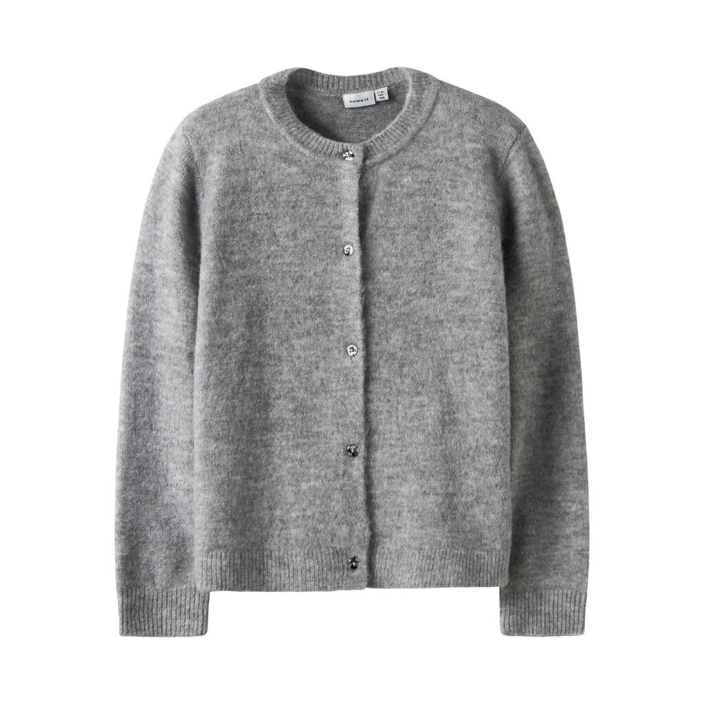 NAME IT Strik Cardigan Tika Grey Melange