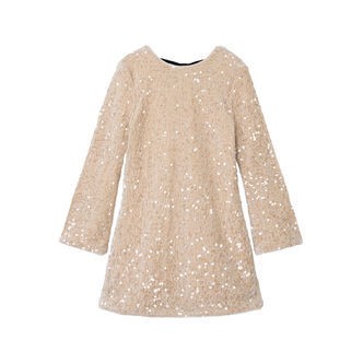 NAME IT Paillet Kjole Rusitta Jet Stream
