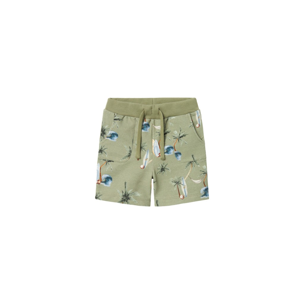 NAME IT Sweat Shorts Hermod Oil Green