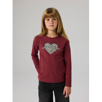 NAME IT Bluse Vix Oxblood Red Wild At Heart