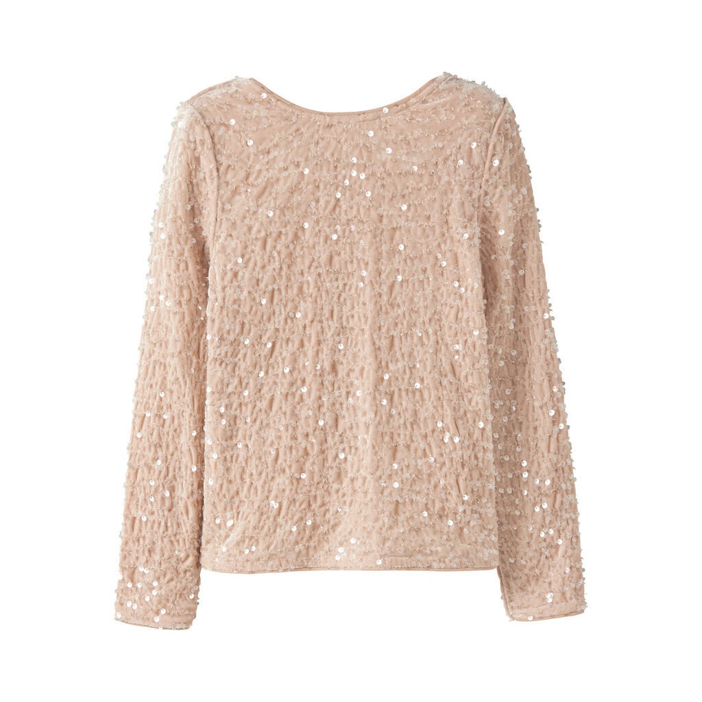 NAME IT Paillet Bluse Rusitta Jet Stream