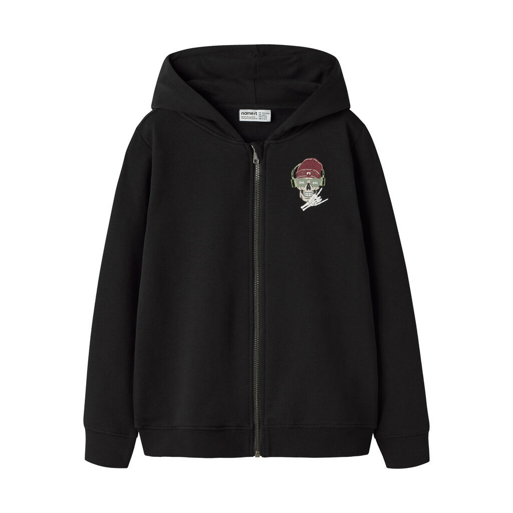 NAME IT Sweat Cardigan Teddy Black