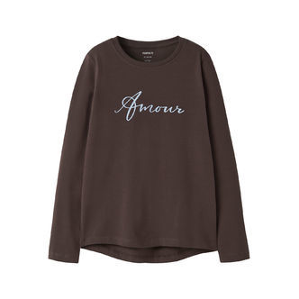 NAME IT Bluse Vix Seal Brown Amour