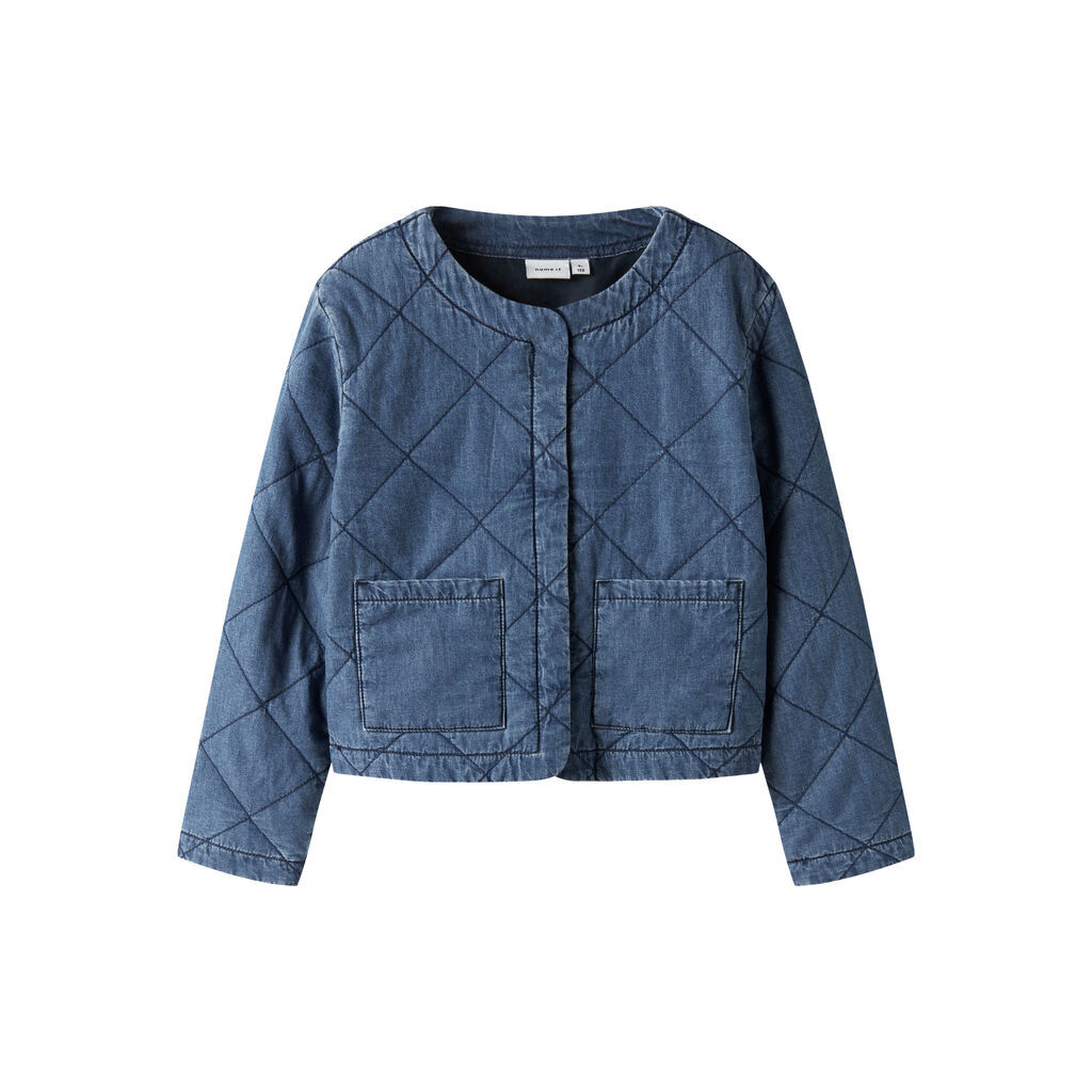 NAME IT Quilt Denim Jakke Juliette Dark Blue Denim