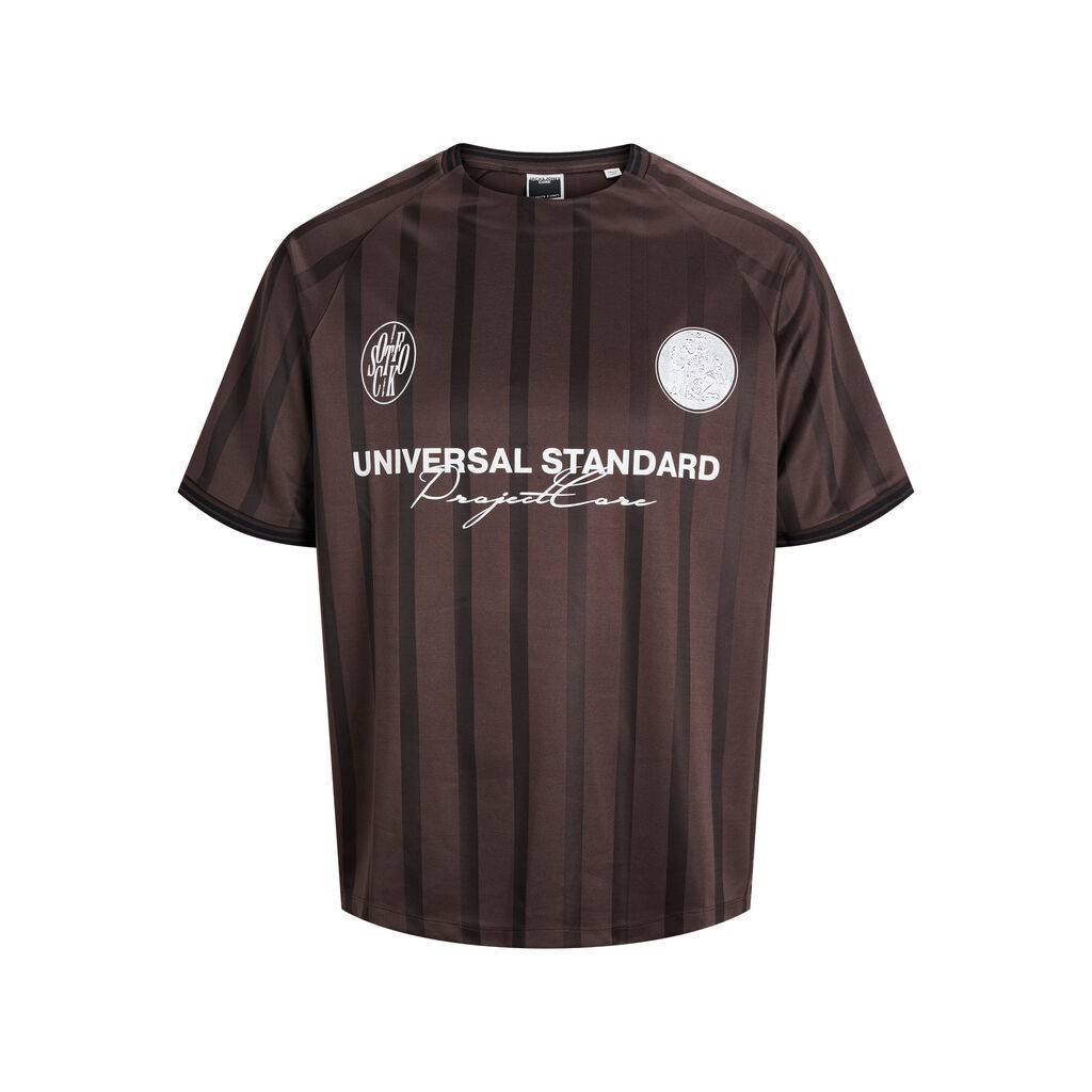 JACK & JONES T-shirt Cover Retro Football Seal Brown