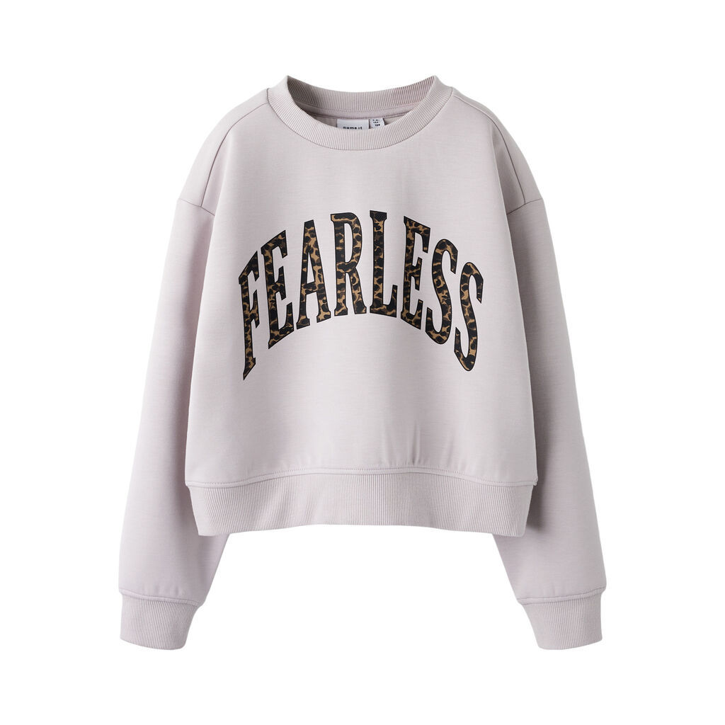 NAME IT Kort Sweatshirt Bima Lilac Marble