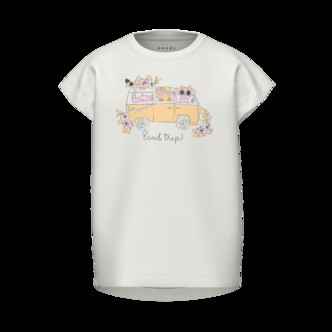 NAME IT T-shirt Violet Bright White