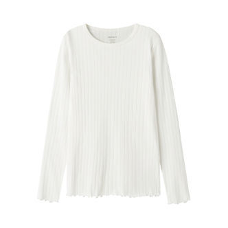 NAME IT Langærmet Bluse Vibse Cloud Dancer