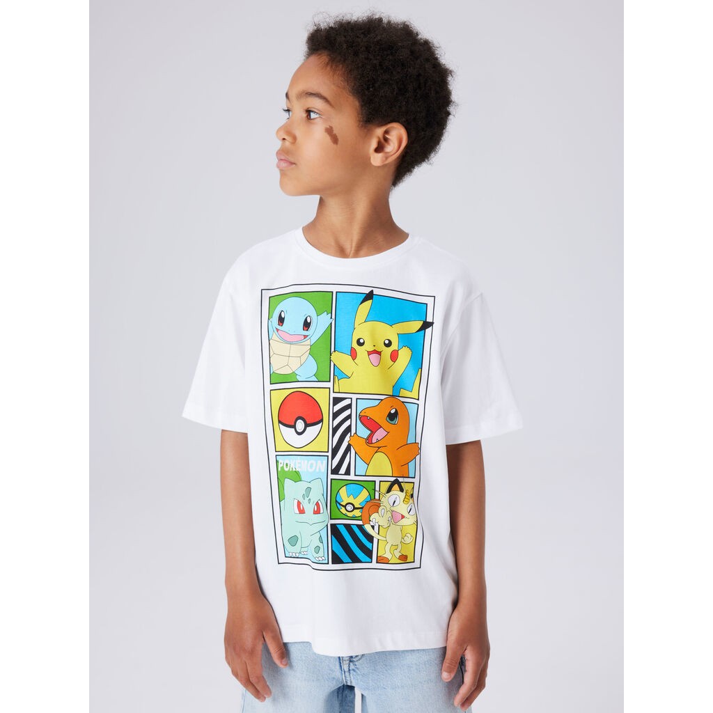 NAME IT Pokemon T-shirt Dams Bright White