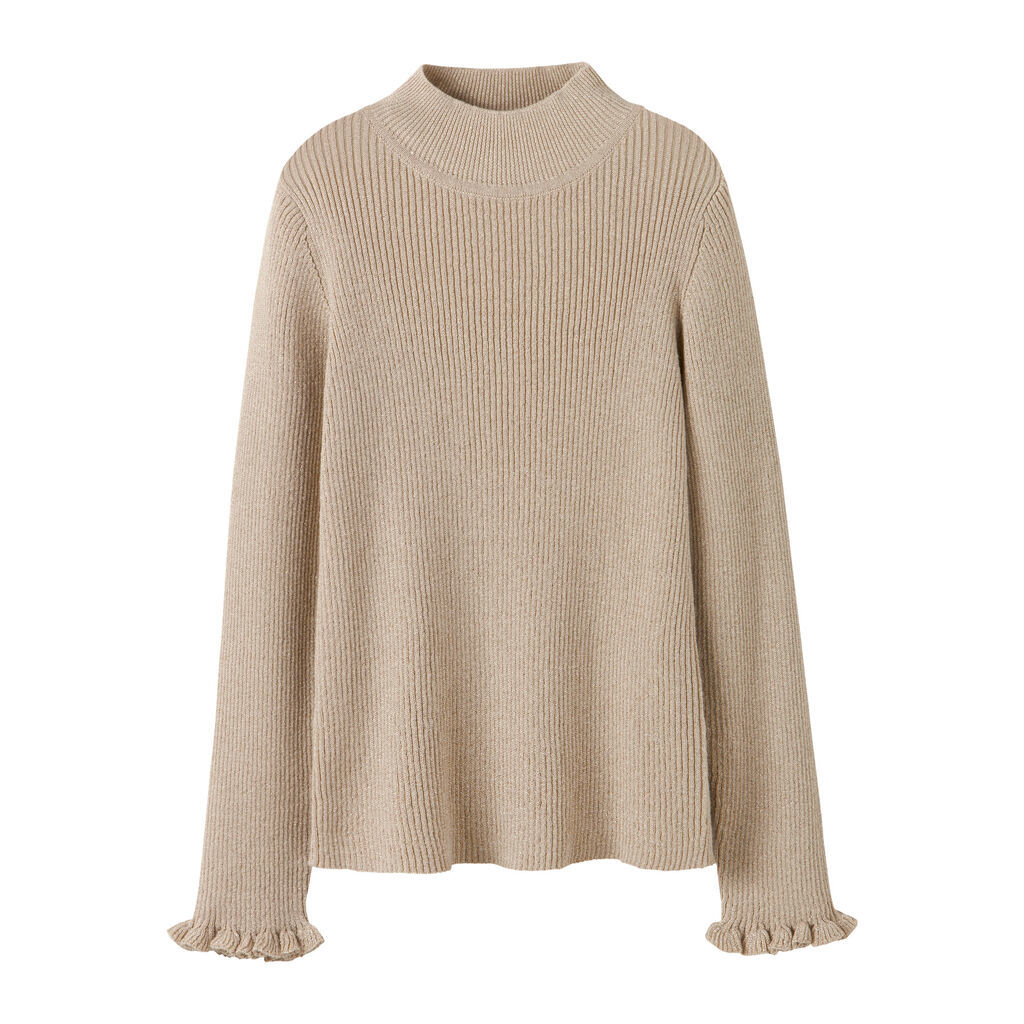 NAME IT Striktrøje Riaglitter Cement