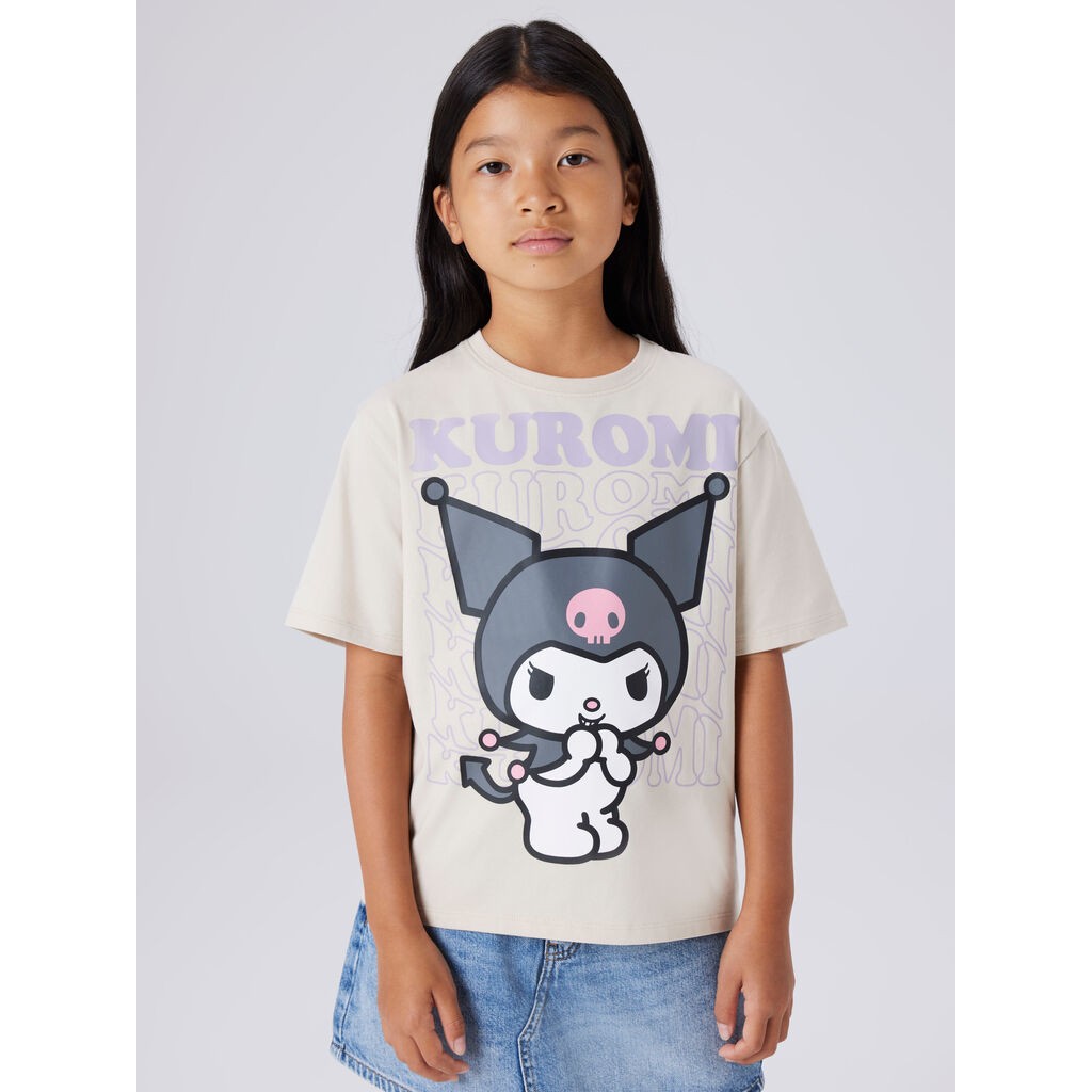 NAME IT T-Shirt Dykra Kuromi Pumice Stone