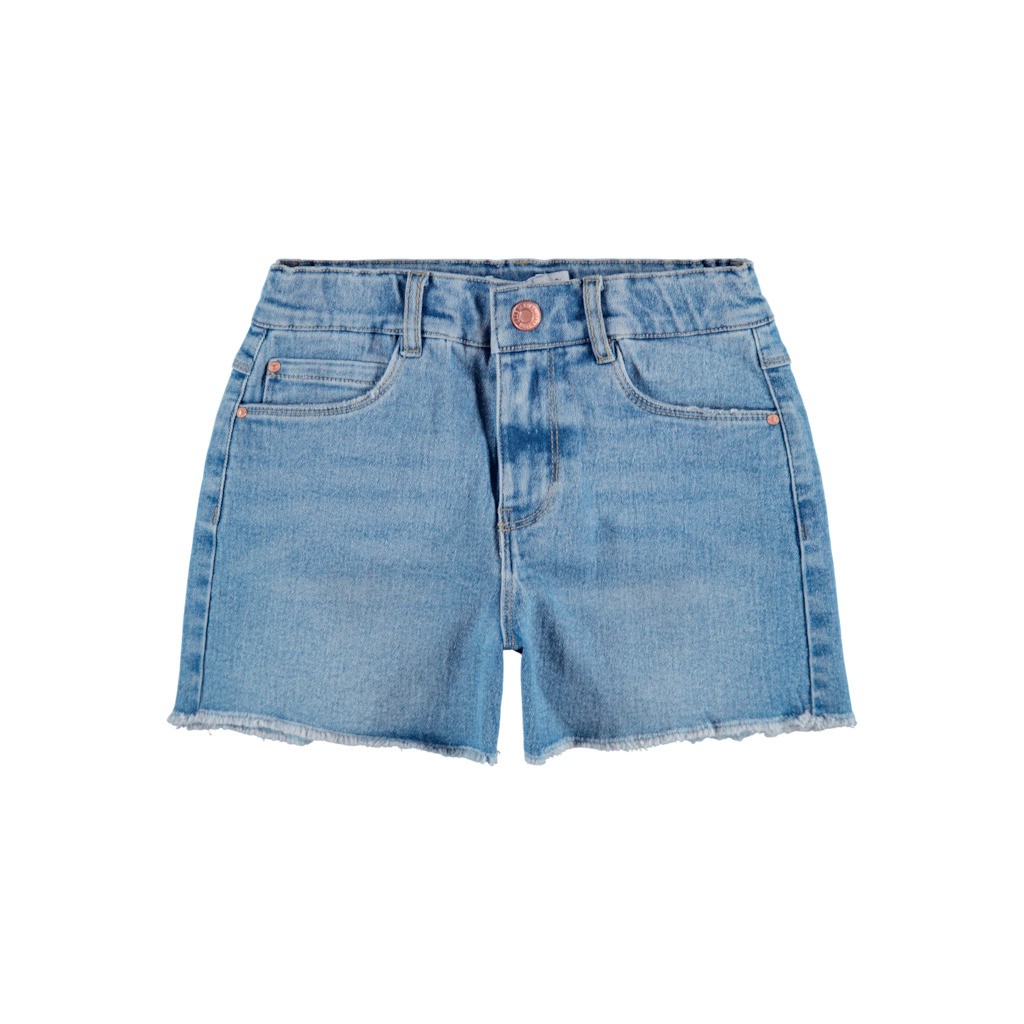 NAME IT Højtaljede Denim Shorts Rose Medium Blue Denim
