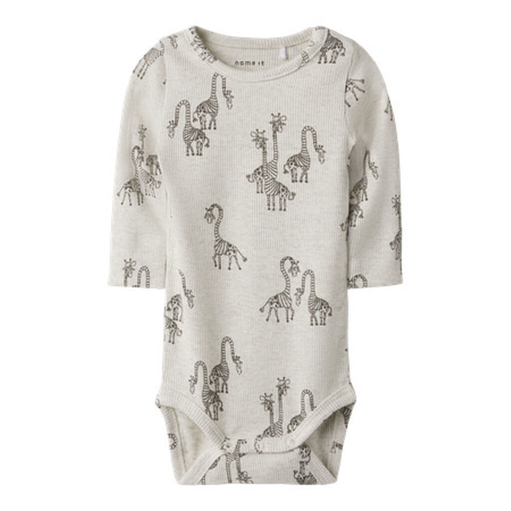 NAME IT Langærmet Body Fridolin Peyote Melange