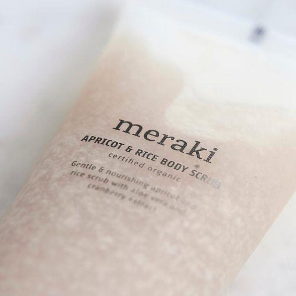 MERAKI - Body Scrub, Abrikos & Ris