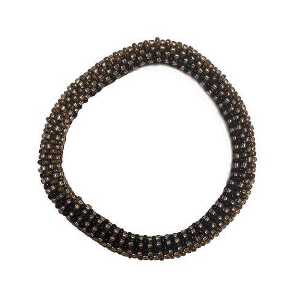 LÃ MOSCH - Nepal Perle Armbånd, Gylden