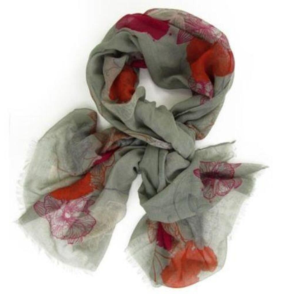 Tørklæde Print Floral