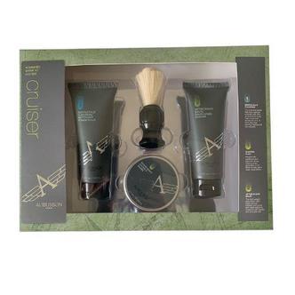 Gavesæt Aubusson Cruiser Grooming 100ml Aftershave Balm + 100ml Cleanser + 60g Soap + Shaving Brush