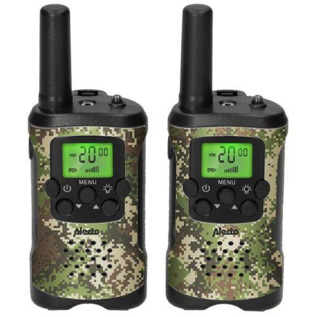 Alecto Walkie Talkie sæt - Rækkevidde 7 km - Camouflage