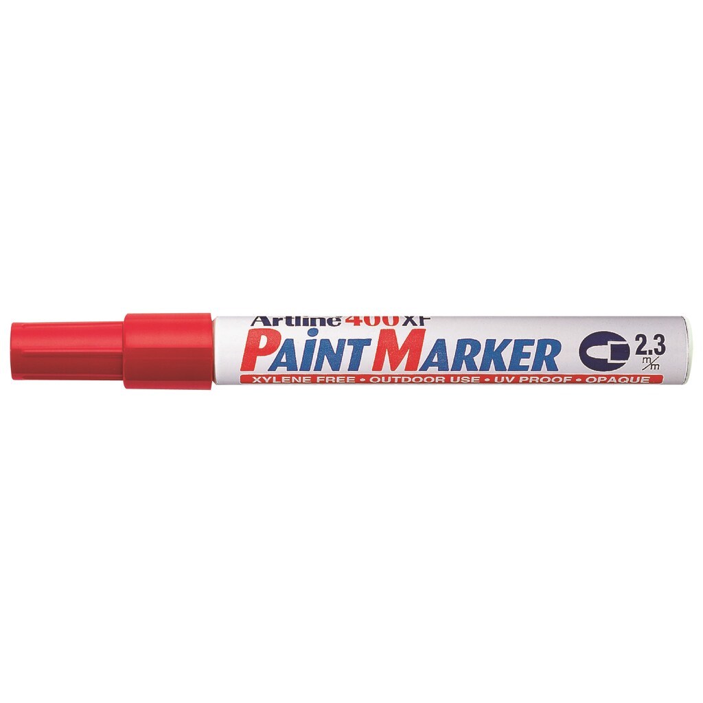 Artline Marker 400XF Paint Rød, 12 stk